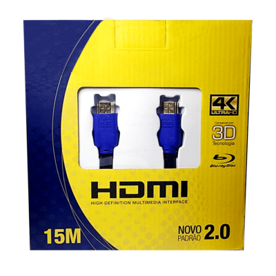 Cabo HDMI 2.0 4k ultraHD 3D 15M