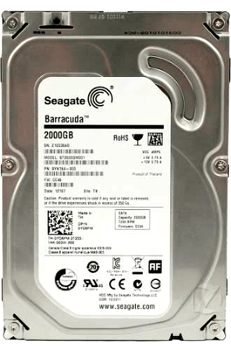 HD Seagate 2TB 7200RPM Sata - D&D COMPONENTES